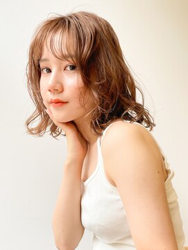 アンアミ シブヤ(Un ami shibuya) 【Unami】トレンドのフェイスレイヤーパーマ 大楽