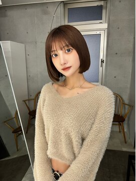 サンド 池袋(sand) 前髪/マチルボブ/ピンクベージュ/インナーグレージュ/髪質改善