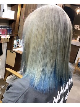 ラフ 難波店(LAFF) #黒髪#ボブルフ#ネビージュ#小顔#ワンレン