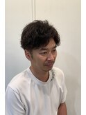 ツーブロック　ソフトツイストスパイラルパーマ