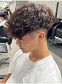 スペインカールツイストスパイラルマッシュメンズヘア名古屋名駅