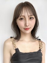 サンド 名古屋(sand)&nbsp;ボブ/レイヤーカット/髪質改善/ウェットヘア/オリーブベージュ