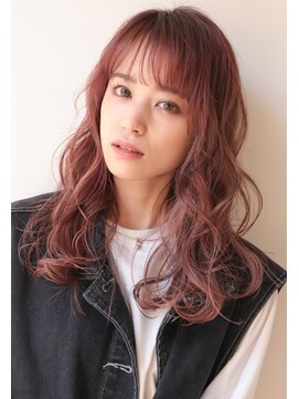 ポイントファイブバイソレイユ 藤沢店(.5 by SOLEIL) パーマ風レイヤー×ベリーベリーストロベリーカラー☆