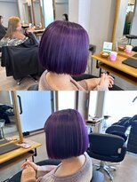 アフェクト 上大岡(affect)&nbsp;ブリーチカラー/ヴァイオレット/デザインカラー/ボブ/上大岡
