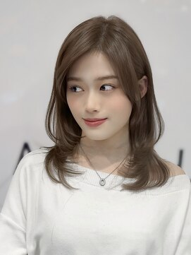 ハルキ ミナト ジャパン フクオカ(HARUKI MINATO japan FUK) ミディアムレイヤー/朝ラクスタイリングヘア/福岡/天神