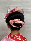 花笠祭り 日本髪