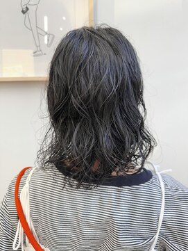 ヘアー アイス 御器所本店(HAIR ICI) 20代30代秋冬暗髪カラーレイヤーボブパーマ小顔ショート