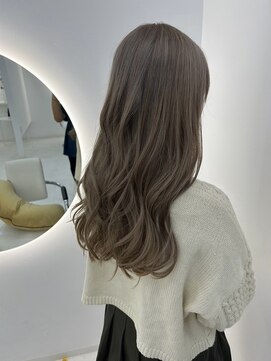 カラーハイライトハッシュカットレイヤーカットボブ髪質改善