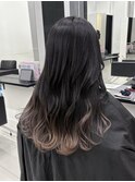 ブリーチインナーバレイヤージュグラデーションカラー夕貴