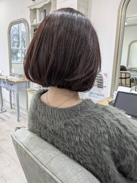 上品なピンクブラウン×ボブレイヤー◇