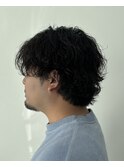 メンズマッシュ波巻きパーマツイスパメンズパーマ