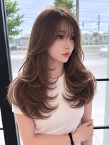 リエンスクレア(RIENS xrea)&nbsp;抜け感レイヤースタイル｜ブリーチなしカラー｜山本優舞