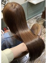 アズーア ヘアーアンドスパ(azure hair&spa) ブリーチ無し×ハニーベージュ