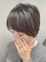 ルーファス 下北沢(Ruufus) 白髪ぼかしハイライト/抜け感ショートボブ/30代40代50代