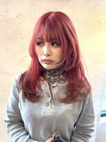 フェイバー 警固店(FAVOR) 夏映えレッドカラー×レイヤースタイル/福岡/天神/警固