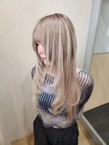 ミラシィ 稲毛(Mirashy)&nbsp;プルエクステでハイトーンロングベージュ！