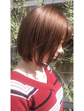 アース 大曽根店(HAIR&MAKE EARTH) 大人かわいいブランジュ前下がりボブ