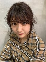 ロア 福岡天神本店(LORE)&nbsp;シースルーバング/ゆるふわアレンジ/nana