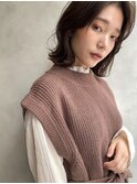 【#センターパート】小顔ひし形シルエット