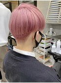 韓国アイドル風ハイトーンピンクアッシュ　ピンクベージュ
