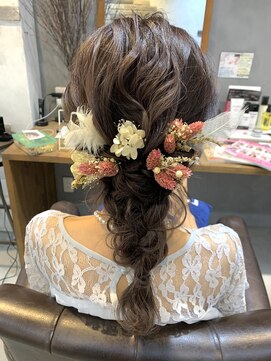 アルモヘアヴォーグ 静岡(ALMO hair VOGUE) 【ALMO】ゆるふわ編み下ろしアレンジ