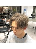 スパイラルセンターパート ミルクグレージュ