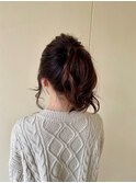 簡単アレンジ◯ゆる巻きポニーテール