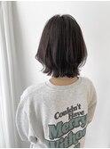 外はねボブ ボブルフ アッシュベージュ くびれヘア
