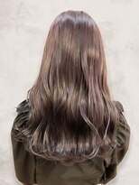 レポヘアー(Repos hair) 20代30代髪質改善カラーラベンダーベージュくせ毛風パーマ艶感