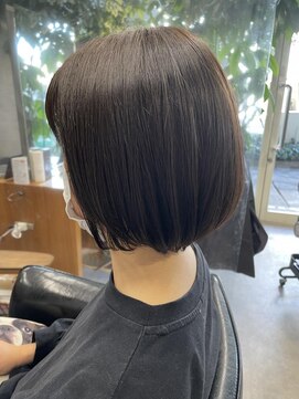 シェル 吉祥寺(shell) グレージュカラー/ボブウルフ/黒髪/ココアベージュ