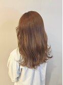 大人可愛いレイヤークリアーアッシュ外ハネ伸ばしかけ