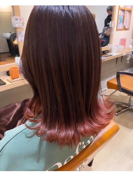 ヘアー アンド スパ パーム(hair and spa palm) 裾カラー