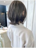 福山人気ボブミディパーマ外ハネ巻き髪10代20代30代小顔ヘア美髪