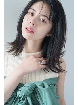 パール(PearL) 【PearL】艶髪ストレートロブ/大人ヘア/20代30代40代ヘア