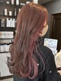 アールトゥーヘアー(art To Hair) ピンクブラウンにピンクインナーカラーで表も中もピンクカラー☆