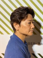バーバーバー 四谷(BARBER-BAR)&nbsp;センターパートカルマパーマスタイル