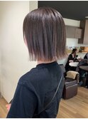 切りっぱなしボブ/アッシュベージュ