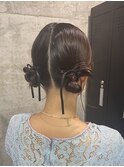 【Hono/STYLE藤沢】ボブカチモリツインお呼ばれヘアアレンジ