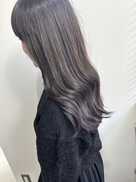 グラフ 立川(Graph.) グラデーション裾カラーパープルロング