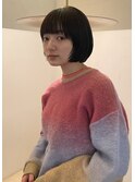 顔まわりレイヤーボブ
