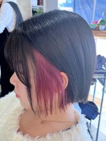 グリー ヘアープロデュース(Gree hair produce)&nbsp;【Gree金子】ボブ/コンパクトボブ/インナーカラー/ベリーピンク