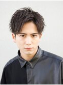 大分メンズカットメンズへアメンズアップバングショート