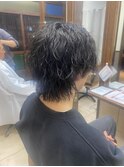 ウルフ×ツイストスパイラルパーマ