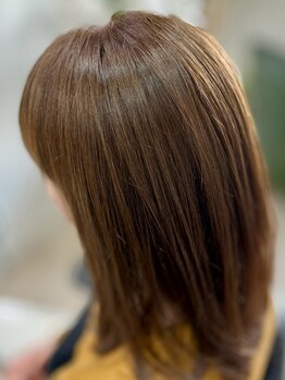ザサロンニコヘアワーク(THE SALON ニコ.ヘアワーク)の写真/「ミライノケア」ナノバブルでふんわり艶やかな仕上がりに！酢酸で残留アルカリを除去しカラーの色持ちも◎
