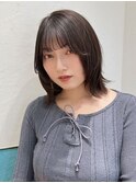 イメチェン外ハネボブ美髪×ブリーチなしレイヤー韓国[立川]