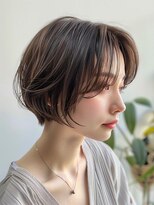 レヴ 草加店(LEV.)&nbsp;イメチェン　外ハネ　ボブ　美髪　ワイドバング　ブルーブラック