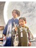 【年中七五三！三歳男児(被布)】着物レンタル＋着付け＋小物