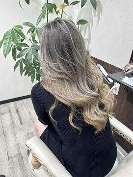 ベルヘアーデザイン 堺東(Belle hair Design) バレイヤージュ/外国人風/レイヤーカット/ケアブリーチ/堺東