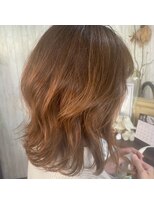 ビーチェ 小岩(Bice) 巻いても可愛い◎明るさのオレンジベージュ/夏カラー/ブリーチ