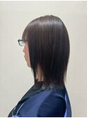 大人可愛いウルフナチュラルブラウンハイレイヤーミディアム
